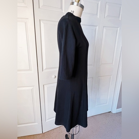 UNIQLO Women’s Sweatshirt Flared Dress in Black - Picture 3 of 7